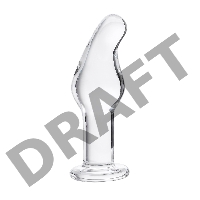 Анальная втулка Sexus Glass, стекло, прозрачная, 14,5 см, Ø 4 см