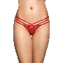 Стринги с геометрическим узором SoftLine Collection, красный, M/L