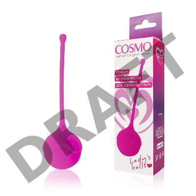Розовый вагинальный шарик Cosmo