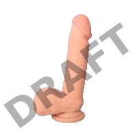 Вибратор с пультом ДУ TOYFA RealStick Elite Vibro, TPR, телесный, 10 режимов вибрации, 20 см