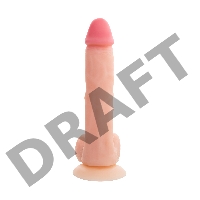 Фаллоимитатор RealStick Silicone Henry C, телесный, 25 см