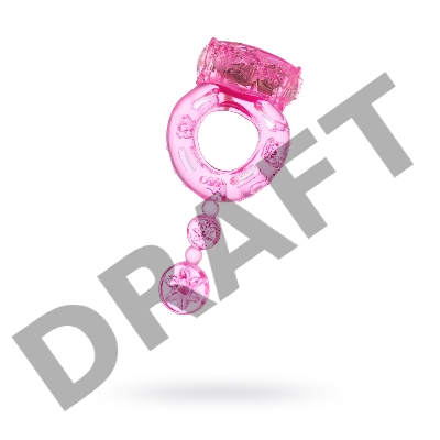 Виброкольцо TOYFA, TPE, розовый