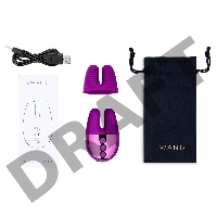 Фиолетовый вибратор с ушками Le Wand Double Vibe