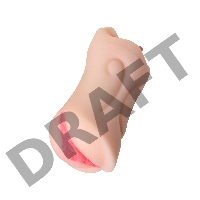 Мастурбатор реалистичный TOYFA Juicy Pussy Fruity Tongue, рот и вагина, TPE, телесный,19 см