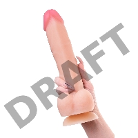 Фаллоимитатор RealStick Silicone Henry C, телесный, 25 см