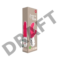 Вибратор Fun Factory MiSS BI, силикон, розовый, 17 см