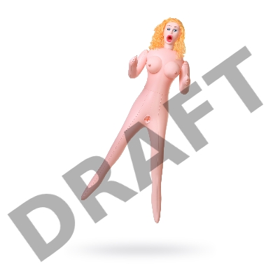 Кукла надувная Dolls-X by TOYFA Celine с реалистичной головой, блондинка, с тремя отверстиями