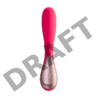 Нереалистичный вибратор Satisfyer Mono Flex, силикон, красный, 20,4 см.