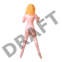 Кукла надувная Dolls-X by TOYFA Celine с реалистичной головой, блондинка, с тремя отверстиями
