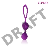 Фиолетовые двойные вагинальные шарики Cosmo