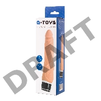 Реалистичный вибратор TOYFA  A-Toys Akin, силикон, телесный, 20,2 см
