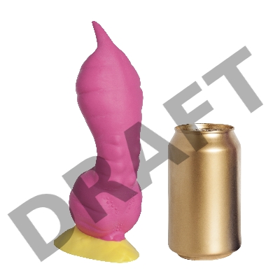 Розовый фаллоимитатор Крок Medium - 24,5 см.