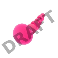 Анальная втулка A-Toys by TOYFA Hild, силикон, розовый, 11 см