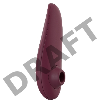 Бордовый бесконтактный стимулятор клитора Womanizer Classic 2