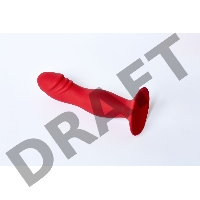 Анальная пробка Hercules, диаметр 3,5 см, длина 16 см , цвет бордовый