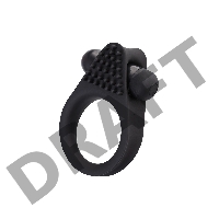 Виброкольцо на пенис A-Toys by TOYFA Brid, силикон, черный, 6,3, Ø 3,1 см