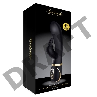 Черный вибратор-кролик с эффектом нагрева Warming Rabbit Vibrator