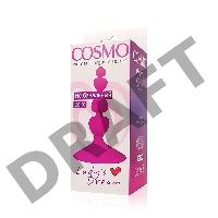 Ярко-розовый анальный стимулятор COSMO - 8 см.