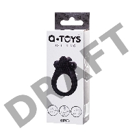 Виброкольцо на пенис A-Toys by TOYFA Brid, силикон, черный, 6,3, Ø 3,1 см