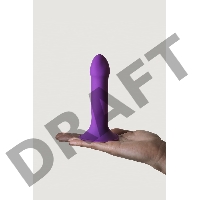 Дилдо на присоске с двойной плотностью HITSENS S06 Purple ADRIEN LASTIC DILDO DUAL DENSITY