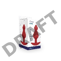 Анальная пробка Libra, цвет бордовый (CORE)