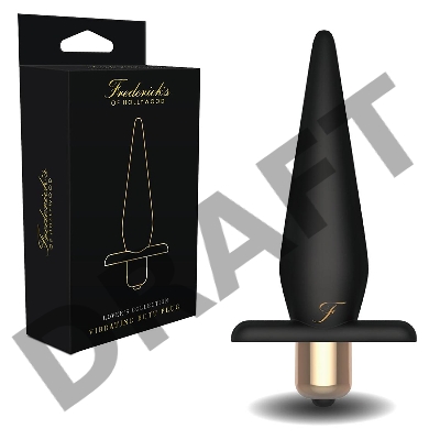 Черный анальный плаг Vibrating Butt Plug