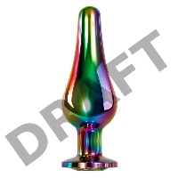 Evolved RAINBOW METAL PLUG SMALL Радужная анальная пробка малая