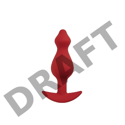 Анальная пробка Libra, цвет бордовый (CORE)