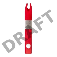 Вибратор клиторальный Qvibry 4Gb USB памяти, силикон, красный, 12 см