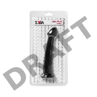 Нереалистичный фаллоимитатор Jelly Dildo M Toyfa Basic, TPE, черный, 18 см