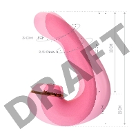 Многофункциональный стимулятор клитора JOS JUNA, розовый, 15 см