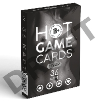 ИГРАЛЬНЫЕ КАРТЫ HOT GAME CARDS НУАР, 36 карт, 18+