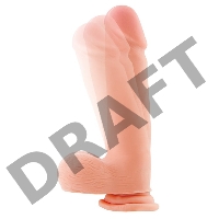 Реалистичный фаллоимитатор TOYFA RealStick Elite DILDO, TPR, телесный, 23,5 см