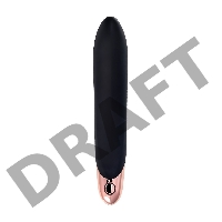 Нереалистичный вибратор WANAME D-SPLASH WATERFALL, силикон, черный, 21,3 см