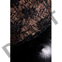 Платье Glossy Lulu из материала Wetlook, черное, M