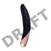 Нереалистичный вибратор WANAME D-SPLASH WATERFALL, силикон, черный, 21,3 см