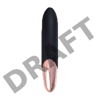 Нереалистичный вибратор WANAME D-SPLASH WATERFALL, силикон, черный, 21,3 см