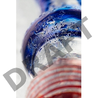 Двусторонний фаллоимитатор Sexus Glass, стекло, прозрачный, 20 см