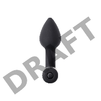 Анальная втулка Erotist SHAFT, силикон, черный, 6,9 см