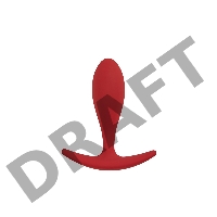 Анальная пробка Lito, цвет бордовый (CORE)