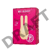 Вибратор Штучки-Дрючки, Mr. Bunny, желтый, силикон, 9,2 см