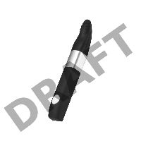Вибратор клиторальный Qvibry 8Gb USB памяти, силикон, черный, 12 см