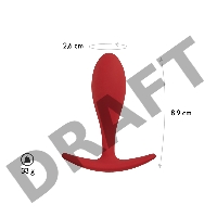 Анальная пробка Lito, цвет бордовый (CORE)