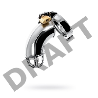 Пояс верности мужской TOYFA Metal, серебряный