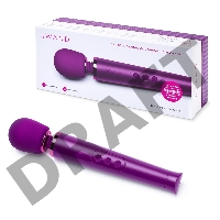 Фиолетовый жезловый мини-вибратор Le Wand Petite c 6 режимами вибрации