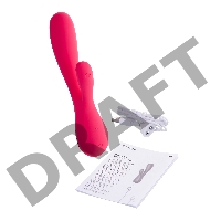 Нереалистичный вибратор Satisfyer Mono Flex, силикон, красный, 20,4 см.