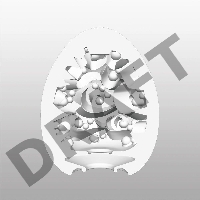 Нереалистичный мастурбатор TENGA №12 Surfer, TPE, белый, 6,1 см