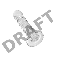 Нереалистичный фаллоимитатор Sexus Glass, стекло, прозрачный, 16 см