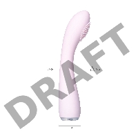 Вибратор PPP SHIO-PRO, силикон, розовый, 21 см