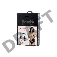 Портупея Pecado BDSM, Осанка, натуральная кожа, чёрная